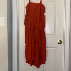 Who What Wear Red Hi - Low Dress